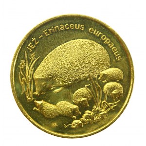 III RP, 2 gold 1996 Hedgehog (466)