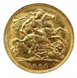 Großbritannien, Edward VII, 1/2 Souverän 1909 (192)