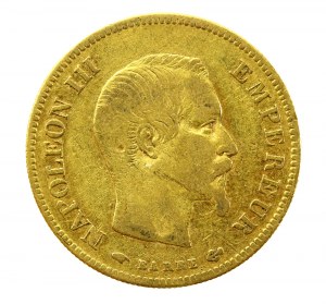 Francie, Napoleon III, 10 franků 1856 A, Paříž (196)