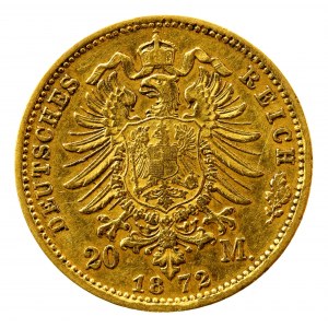 Allemagne, Prusse, 20 marques 1872 A, Berlin (197)