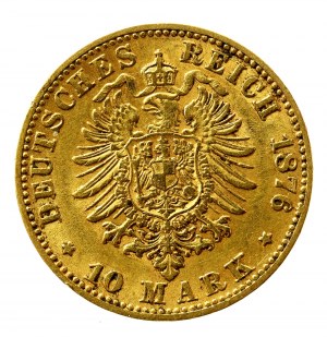 Niemcy, Badenia, 10 marek 1876 G, Karlsruhe (198)