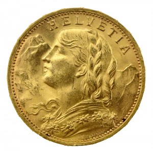 Svizzera, 20 franchi 1927, Berna (200)