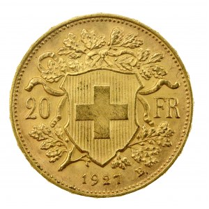 Švýcarsko, 20 franků 1927, Bern (200)