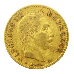 Francie, Napoleon III, 10 franků 1862 BB, Štrasburk (201)