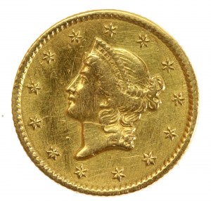 US $1 1854 Liberty Head (351)