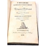 CONSTANT - O MONARCHII KONSTYTUCYYNEY I RĘKOYMIACH PUBLICZNYCH wyd. 1831