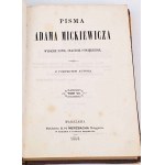 MICKIEWICZ - RZECZ O LITERATURZE SŁOWIAŃSKIEJ wyd. 1858r