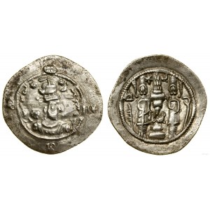 Persie, drachma, 9. rok vlády, mincovna YZ (Yazd)