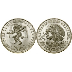 Meksyk, 25 peso, 1968, Meksyk