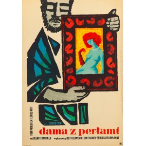 proj. Hubert HILSCHER (1924-1999), Dama z perłami, 1958