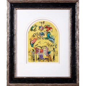 Marc CHAGALL(1887-1985), Jerusalem stained glass design - the Levi generation; 1964