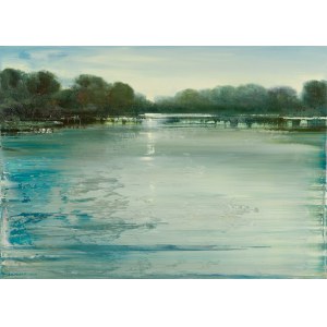 Jagoda Kaczmarczyk-Hudzik (b. 1966, Krakow), Vistula Landscape LXXVII, 2024.