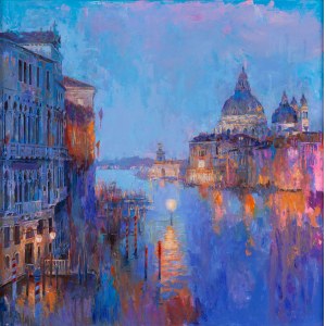 Olga Pelipas (geb. 1988, Simferopol, Ukraine), Das Abendlicht von Venedig, 2024