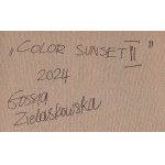 Gossia Zielaskowska (nar. 1983, Poznaň), Barevný západ slunce, diptych, 2024