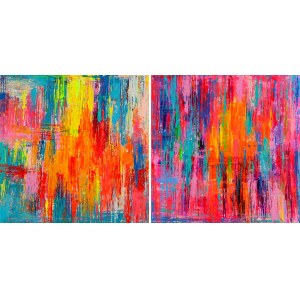 Gossia Zielaskowska (b. 1983, Poznań), Color sunset, diptych, 2024