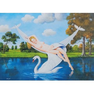 Rafal Olbinski, Leda