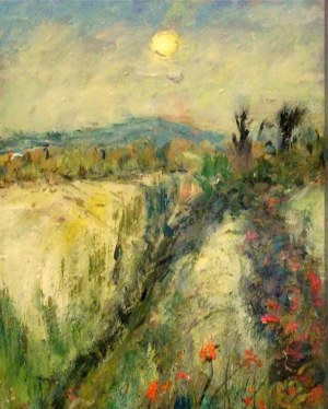 Krzysztof Gocek, Landscape with poppies