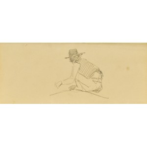 Jacek MALCZEWSKI (1854-1929), Figure of a man in a hat, 1891