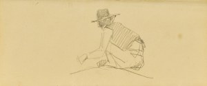 Jacek MALCZEWSKI (1854-1929), Postać mężczyzny w kapeluszu, 1891