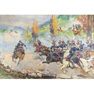 Jerzy KOSSAK (1886-1955), Battle of Somosierra, 1940