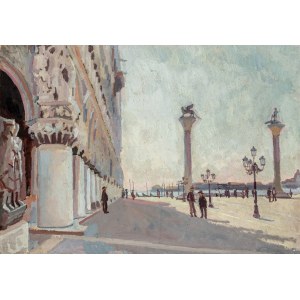 Stanislaw KAMOCKI (1875-1944), Der Markusplatz in Venedig