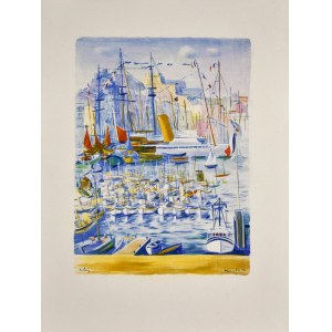Moses KISLING (1891-1953), Hafen von Marseille, 1950