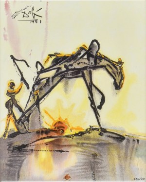 Salvador DALI (1904-1989), Le Cheval de Labeur