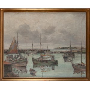 Jens Sinding CHRISTENSEN (1888-1980), Kutter im Hafen