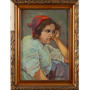 Anna CZARTORYSKA (1887-1980), Zamyślona, 1950