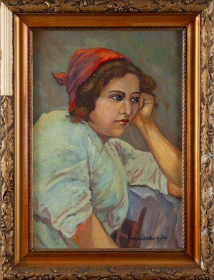 Anna CZARTORYSKA (1887-1980), Zamyślona, 1950