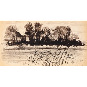 Henry HAYDEN (1883-1970), Landscape from Montchauvet, 1958