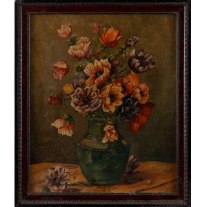 Nicht näher bezeichneter Maler, Monograph PL (20. Jahrhundert), Feldblumen in einer Vase