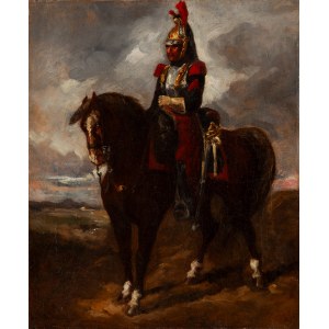 Malarz nieokreślony (XIX wiek), Kirasjer na koniu