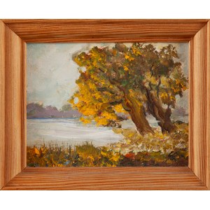 Neurčený malíř (20. století), Stromy u jezera
