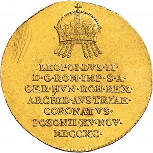 House of Habsburg - Leopold II. (1790-1792) ¾ Ducat / Gold Token 1790