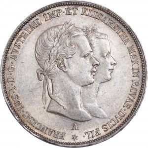 House of Habsburg - Franz Joseph I. (1848-1916) 2 Gulden 1854 A