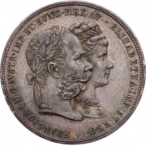 House of Habsburg - Franz Joseph I. (1848-1916) 2 Gulden 1879 Silver wedding