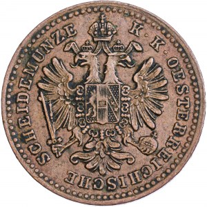 House of Habsburg - Franz Joseph I. (1848-1916) 1 Kreuzer ND incuse