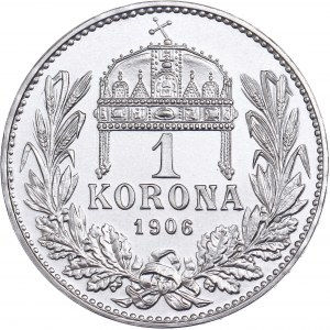 House of Habsburg - Franz Joseph I. (1848-1916) 1 Korona 1906 KB