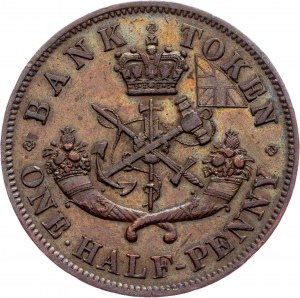 Canada - Bank of Upper Canada Half Penny Token 1852