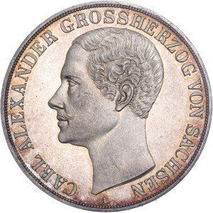 German States - Sachsen - Charles Alexander - 2 Thalers 1855 A