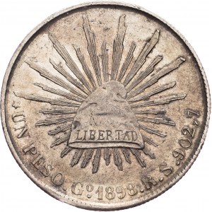 Mexico - Republic - 1 Peso 1898 Guanajuato
