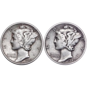United States - Liberty Dime 2 pcs