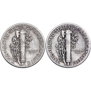 United States - Liberty Dime 2 pcs