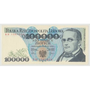 100.000 złotych 1990 seria BR