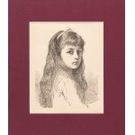 Leopold HOROWITZ (1837-1917), Portret dziewczynki, 1884