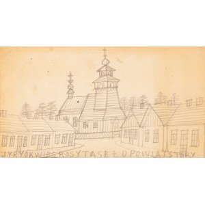 Krynicki NIKIFOR (1895-1968), Stadt mit Kirche