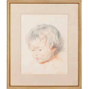 E. PINSCHMANN(?) (20th century), Son of the artist (copy from Rubens), 1982