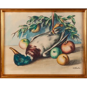 Ramón RIBAS RIUS (1903-1983), Still life with duck