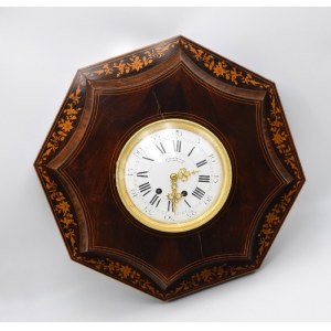 Conrad FELSING, Königlische Hofuhrmacher (attivo dal 1820), orologio da parete ottagonale